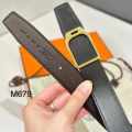 Hermes Golden Premium Quality Leather Belt-thumb-0