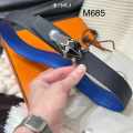 Hermes Black & Blue Premium Quality Leather Belt-thumb-0