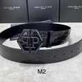 Philipp Plein Black Premium Quality Belt-thumb-0