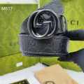 Gucci Black Premium Quality Leather Belt-thumb-0