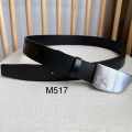 Burberry Silver Premium Quality Leather Belt-thumb-0
