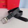 Cartier Silver Premium Quality Leather Belt-thumb-0