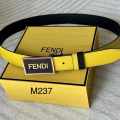 Fendi Black & Golden Premium Quality Leather Belt-thumb-0