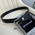 Balenciaga Silver Premium Quality Leather Belt-thumb-0