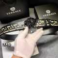 Versace Black Premium Quality Leather Belt-thumb-0
