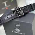 Versace Black Premium Quality Leather Belt-thumb-0