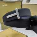 Tom Ford Silver Premium Quality Leather Belt-thumb-0