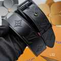 Louis Vuitton Black Premium Quality Leather Belt-thumb-0
