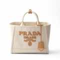Prada Medium linen blend tote bag-thumb-0