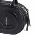 Karl Lagerfeld Textured Logo Detail Black Crossbody Bag-thumb-2