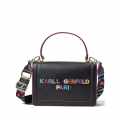 Karl Lagerfeld Paris Simone Crossbody Black Shoulder Bag-thumb-0