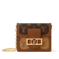 Louis Vuitton Micro Dauphine Brown Handbag-thumb-0