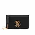 Roberto Cavalli Monogram Mirror Snake Black & Golden Shoulder bag-thumb-0