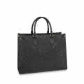 Louis Vuitton Onthego MM Black Tote Bag-thumb-0