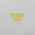 Fendi Roma Embroidered logo White Polo T-shirt-thumb-3