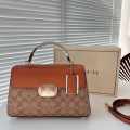 Coach Signature Canvas Brown Jonie Handbag-thumb-0