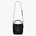 YSL le 37 Small Shiny Black Bucket Bag-thumb-3