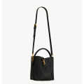 YSL le 37 Small Shiny Black Bucket Bag-thumb-2