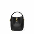 YSL le 37 Small Shiny Black Bucket Bag-thumb-0