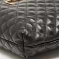 Saint Laurent Black Quilted Leather Maxi Icare Shopping Tote Bag-thumb-3