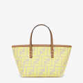 Fendi Mini Jacquard Bag with FF Print in Yellow-thumb-0