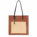 Marc Jacobs Women's Grind Colorblock Brown Leather Tote Bag-thumb-0