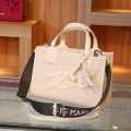 Karl Lagerfeld K/Skuare Grainy White Small Tote bag-thumb-0