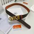 Michael Kors Brown & Golden Premium Quality Belt-thumb-0