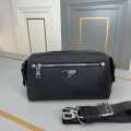Prada Re-Nylon and Saffiano leather travel pouch-thumb-0