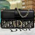 Christian Dior 30 Montaigne Cigale Black/Silver Mini Bag-thumb-0