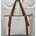 Michael Kors  Marilyn Small Saffiano White Leather Crossbody Bag-thumb-0