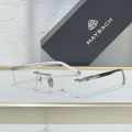 Maybach Silver Luxury Frameless Sunglasses-thumb-0