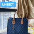 Louis Vuitton Designer Vintage Denim Handbag-thumb-0