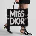 Dior Large Book Black Tote Bag-thumb-2