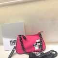 Karl Lagerfeld Structured Pink Hobo Bag-thumb-0
