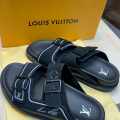 Louis Vuitton Blue Premium Quality Men's Flip-flops-thumb-0