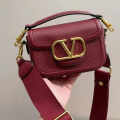 Valentino Garavani Wine  Alltime Crossbody Bag-thumb-0