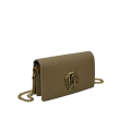 Roberto Cavalli Monogram Mirror Snake Beige Shoulder Bag-thumb-0
