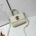 Roberto Cavalli Monogram Mirror Snake White Shoulder Bag-thumb-0