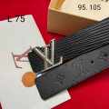 Louis Vuitton Black Premium Quality Leather Belt-thumb-0