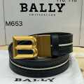 Bally Black Premium Quality Leather Belt-thumb-0