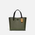 Coach Green Willow Tote 24 Bag-thumb-0