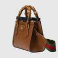 Gucci Diana Bamboo Brown Leather Large leather Bag-thumb-2