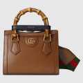 Gucci Diana Bamboo Brown Leather Large leather Bag-thumb-0