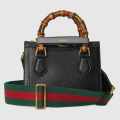 Gucci Diana Bamboo Black Leather Large leather Bag-thumb-1