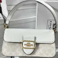 Coach Field White Tote Bag-thumb-0