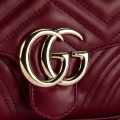 Gucci Marmont Wine Small Top Handle Bag-thumb-6