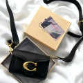 Coach Tabby Clutch Black & Golden Shoulder Bag-thumb-0