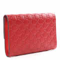 Gucci Guccissima Padlock Clutch Hibiscus Red-thumb-1