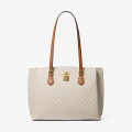 Michael Kors Ruby Large Logo White Tote Bag-thumb-0